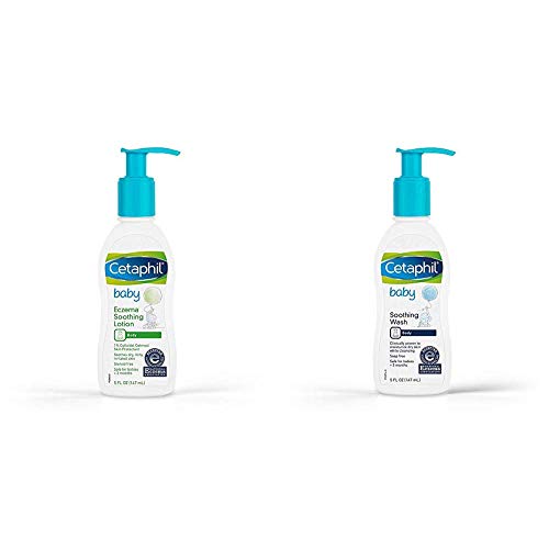 Cetaphil Baby Eczema Loção calmante e lavagem suave de bebê