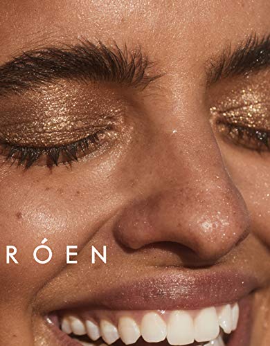 Roen - Natural 75 graus Paleta de sombra para os olhos Quente | Maquiagem vegana, sem crueldade, limpa
