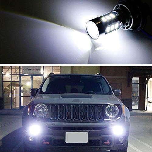 ijdmtoy 6500k LED branco LED diurno lâmpadas de corrida compatíveis com Jeep 2015-2018 pré-LCI Renegade