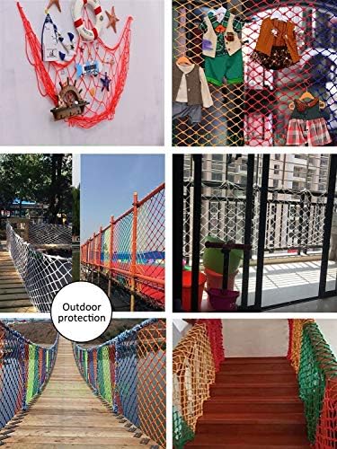 Dami Rope Net Stairs Childreirs Balcony Safety Net Kids Protetive Netting Cargo Cober