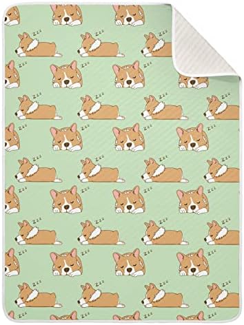 Cobertores de bebê de cachorro corgi para meninos super macios e quente criança cobertores para meninas cobertor de berço