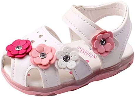 Polg bebê criança meninas meninos lideraram sandálias Flores Sapatos casuais para crianças de 1 a 6 anos de idade Sandálias