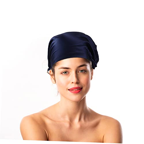 Capinho de seda de seda de seda Beavorty Bapas de banho feminino Capas de chá de cetim Bonnet elástico Capéu de chapéu noite