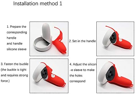 Oculus Quest 2 VR Glasses manuseie a capa de silicone anti-pacote anti-deslizamento e acessórios de proteção anti-queda