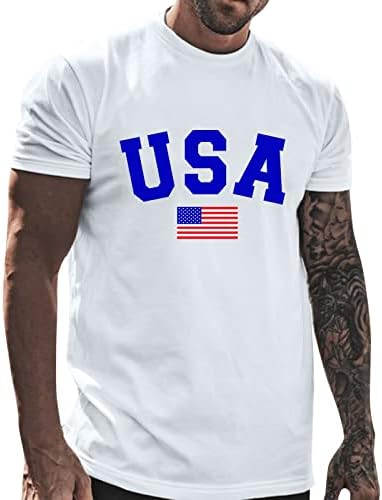 T-shirt do Dia da Independência da Independência de Zdfer, 4 de julho de manga curta camiseta camisetas American