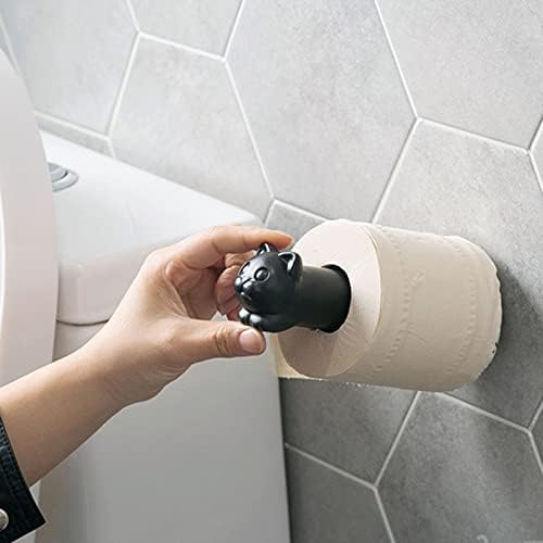 Blmiede parede pendurada suporte para o vaso sanitário criativo papel higiênico portador de parede montado em gato