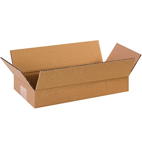 Aviditi 1262100pk Long Wonorcated Boxes, 12 L x 6 W x 2 H, Kraft