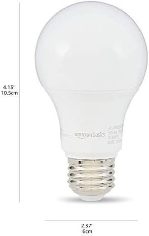 Basics 100W equivalente, 3000K branco, não minimizível, 10.000 horas Lâmpadas LED A19 LED | 6-pacote