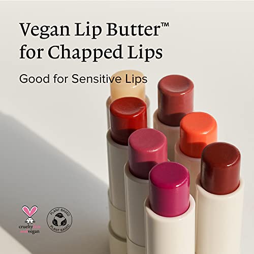 Melixir Vegan Lip Butter Trio, Bee Free, Petrolatum Free, Chapstick vegano à base de vegetais, baseado em vegetação, bálsamo