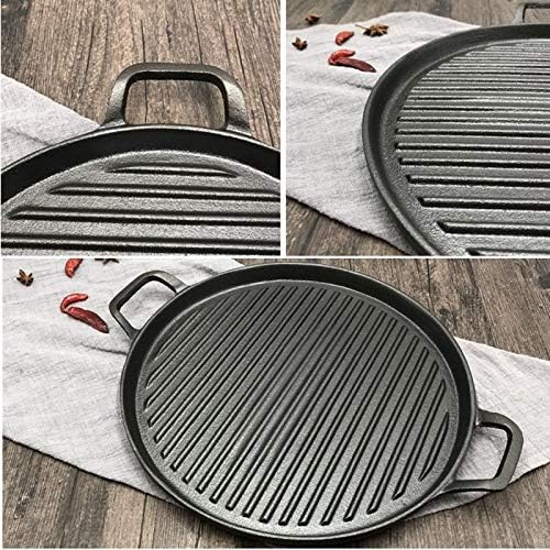 Chysp 30cm espessado listrado Fritar Frying Fring Pan Placa de churrasqueira Planta de churrasqueira Candideira