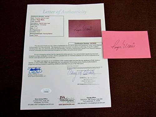 Roger Maris 1961 WSC New York Yankees assinou o cartão de índice Auto VTG JSA Loa Gem - MLB Cut Signature