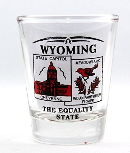 Cenário do Estado de Wyoming Red New Shot Glass