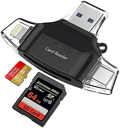 BOXWAVE SMART GADGET Compatível com Lenovo Ideapad 100-15iby - AllReader SD Card Reader, MicroSD Card Reader SD Compact USB para Lenovo Ideapad 100-15iby - Jet Black