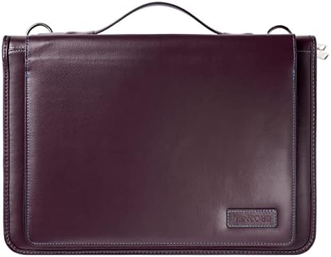 Broonel Purple Leather Laptop Messenger Case - Compatível com o laptop Acer Swift 3 14