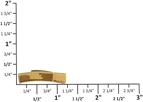 Orifício B9002 5 x 5 mm, fecho de pulseira, ouro em PVD