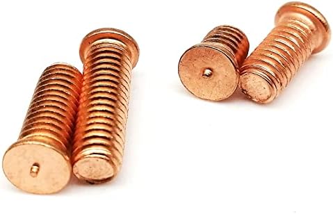 5/10/25pcs m3 m4 m5 m6 m8 m10 de aço carbono de aço de bronze para parafuso de solda com ponto de solda de solda de