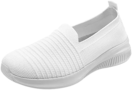 Sapatos de tênis femininos Moda de verão Mulheres Mesh respirável confortável deslize em boca rasa sapatos casuais casuais