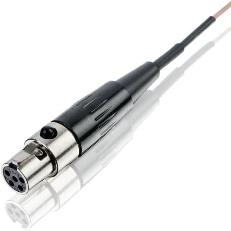 Countryman E6DW6B1SM Springy E6 Direcional Earset com cabo de 1 mm para transmissores de lectrosonics