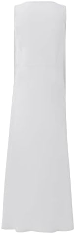 Vestidos de festa nokmopo para mulheres 2023 moda casual colorido colorido de cor de algodão sem mangas