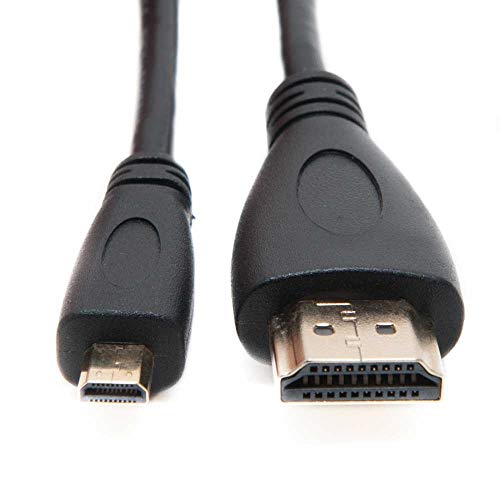 Brendaz HDMI Micro Connector Cable e Micro USB Cable Combo Combo compatível com a câmera Sony Alpha A6000. Cobrança, transferência