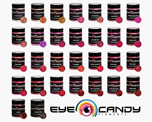 Eye Candy Mica Powder Pigment “quimono vermelho” multiuso Artes e artesanato aditivo | Bombas de banho naturais, resina, tinta, epóxi, sabão, esmalte, protetor labial