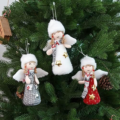 Angel Ornamentos de Natal Doll Decorações penduradas Decorações de árvore de natal
