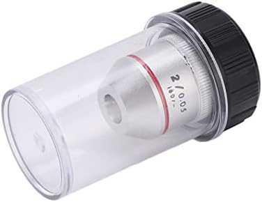 2x lente objetiva achromatic, 195 Objetivos acromáticos de baixa potência RMS RMS 20,2mm Imagem portátil transparente de 0,05 mm de abertura para microscópio biológico