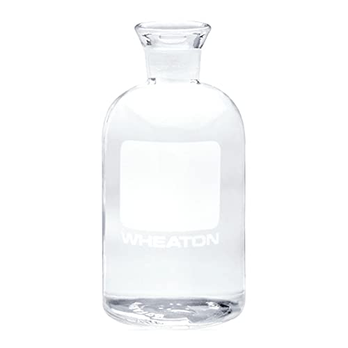 Wheaton 227497-08 Bod Bottle, 300ml, rolha robótica, numerada 169-192, 69 mm de diâmetro x 165 mm de altura