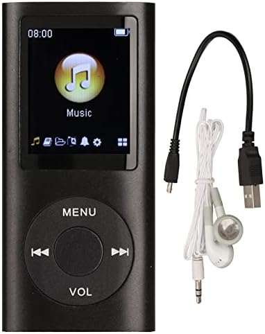 Mp3 player, mp3 tocador de música com tela LCD de 1,8 polegada, som de hifi sem perda slim mp3 player portátil Digital Audio Player Walkman, suporte de memória expansível