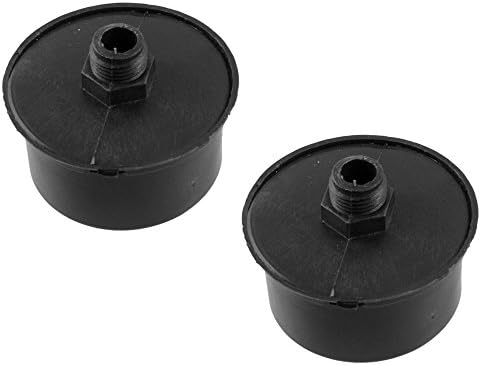 Ldexin 2pcs M20 Filtro de compressor de ar silenciador macho fios masculino ingestão de metal silenciador para caldeiras de compressor de ar preto