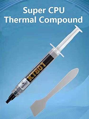 Pasta térmica, composto térmico da CPU, pasta de dissipação de calor de alto desempenho, composto de resfriamento térmico para manter o dissipador de calor ou a CPU fresca, com ferramenta espalhadora, condutividade térmica: 4,95W/m-k, 4g