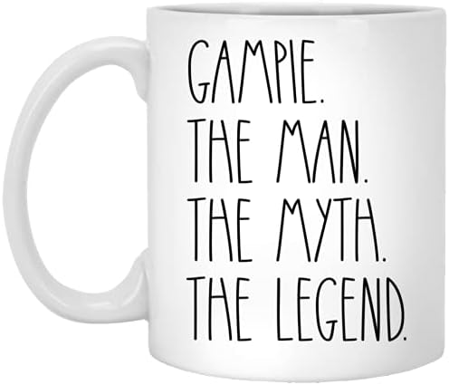Gampie The Man the Myth The Legend Coffee Caneca - Gampie Caneca Presentes de Natal - Presente de Aniversário - Feliz Aniversário