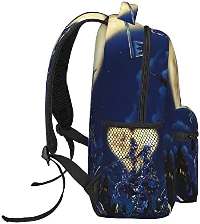 Anime Kingdom Video Video Hearts Backpack Unissex Multifunction Backpacks Mochilas Viagem Laptop Bags Casual Bags 16 polegadas