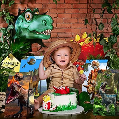 24 peças Sacos de dinossauros para dinossauros de dinossauros de dinossauros de chá de chá de bebê de dinossauros, dinossauros