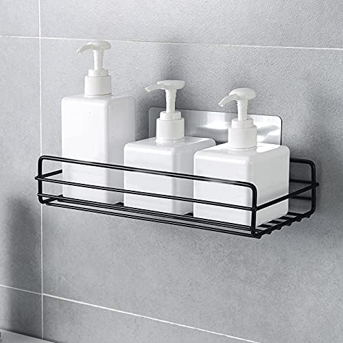 Banheiro de banheiro de banheiro banheiro banheiro de arte de ferro de arte de arte grátis para punção doméstica lavagem pendurada no chuveiro de chuveiro parede de cozinha pendurada prateleiras flutuantes/prateleiras de chuveiro