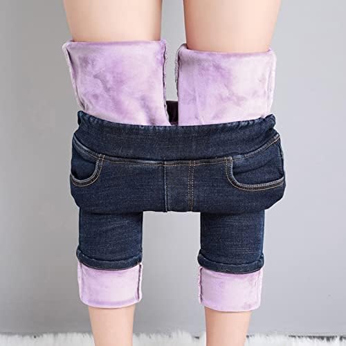 Women Bott Cut Plexush jeans feminina outono inverno 2022 novo desgaste externo espessado na cintura alta pés pequenos de plus size em