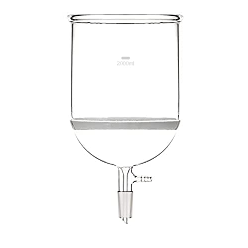 Dinglab, kit de filtro de filtragem de sucção de 5000 ml, funil de 2000ml Buchner, balão de 5000ml Erlenmeyer