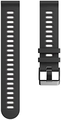 DJSFCN 20 22mm Watch Band para Garmin Venu 2 Sport Purmand Forerunner 645 245 55 158 Vivoativo 3 4 pulseira de silicone