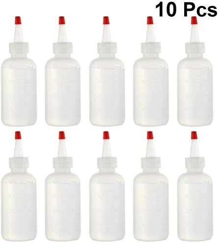 Garrafas de aperto solustre 10pcs garrafa de aperto vazio com escala de 120 ml de loção para loção garrafa de garrafa