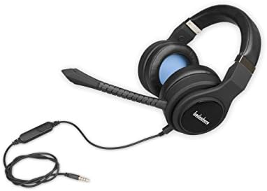 PS4 Wired Gaming Headset para PS4 compatível com tablet móvel para PC MOBLET EARCUPS Microfone destacável Controle de volume