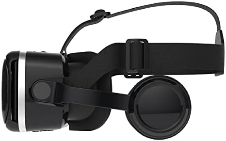 Fone de ouvido de realidade virtual, óculos de faixa de cabeça, fone de ouvido panorâmico montado em capacete, alça
