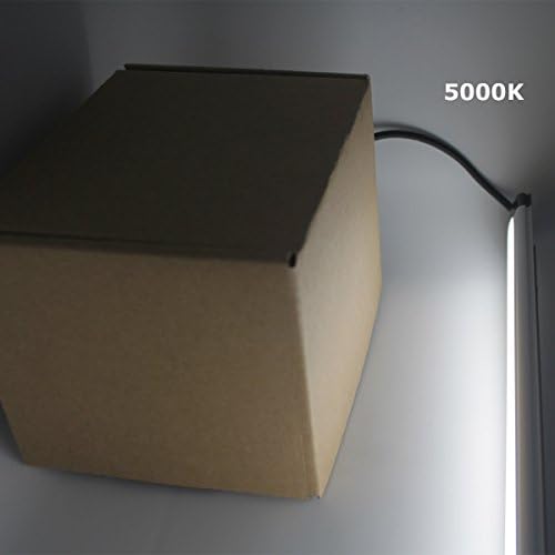 Litever 6 polegadas sob a barra de luz do gabinete para pequenos armários, 12VDC, 2,5W, 5000k Light White, com clipes