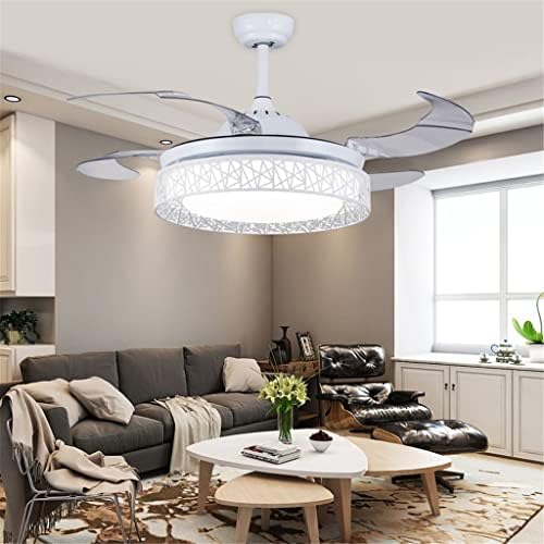 Luz de ventilador de teto retrô de Ylyajy para quarto de sala de jantar da sala de jantar com luzes de ventilador com simples minimalista