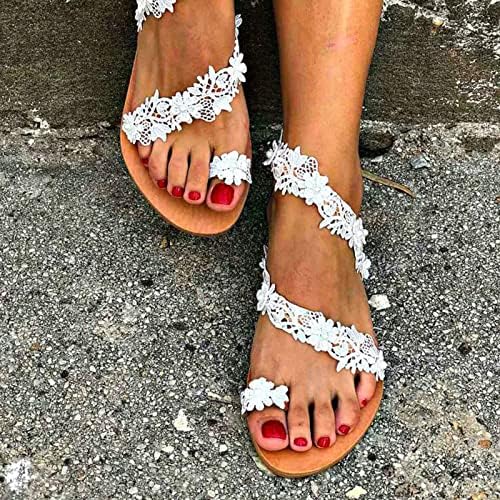 Sandália de praia para mulheres renda hollow clipe dedo chinelos de verão slides chinelos plip slip em sapatos de planícies