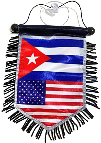 Bandeiras cubanas para carros cuba acessories mini decalques de adesivos de banner pendurados pequenos acessórios inteiror para