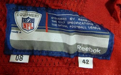 2008 Kansas City Chiefs Parker 41 Jogo emitido Red Jersey 42 DP45425 - Jerseys não assinados da NFL usada