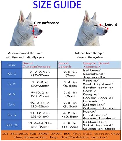 Focinho de cachorro gnaen, focinho de cachorro de Baskerville para cães pequenos, médios, grandes e de large, evitam mordidas, latidas e mastigar, para cães agressivos, 6 tamanhos （xl, tamanho 5