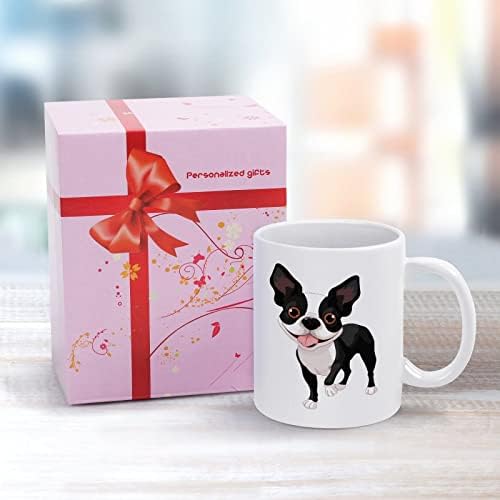 Engraçado Boston Terrier Imprimir caneca caça de café Cerâmica Cuple