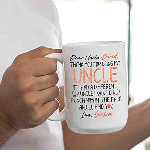 Presentes personalizados de caneca de café, querido tio, obrigado por ser meu tio se eu tivesse um tio diferente, eu daria um