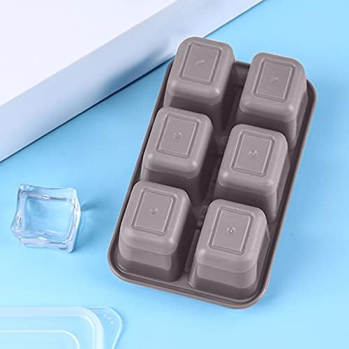 Liberação do fundo de silicone Pequenas bandejas empilháveis ​​Mini gelo com bandejas de gelo fácil de molde Bandeja de gelo de gelo com tampas para freezer